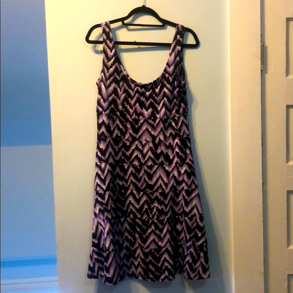 Purple and black dress size 12